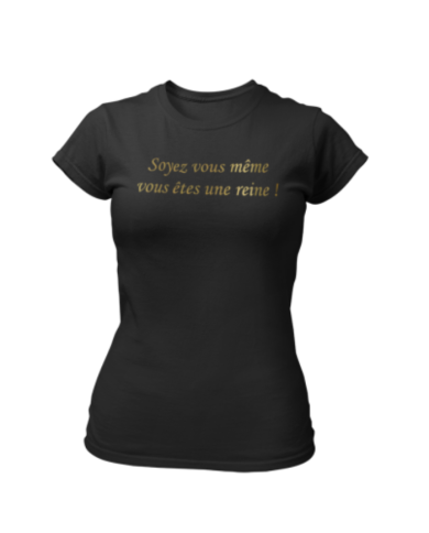 T-shirt noir Slogan T-shirt noir Slogan