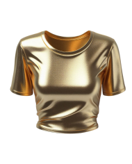 Top crop doré Top crop doré
