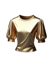 Haut femme lamé or – Collection Isis Haut femme lamé or – Collection Isis