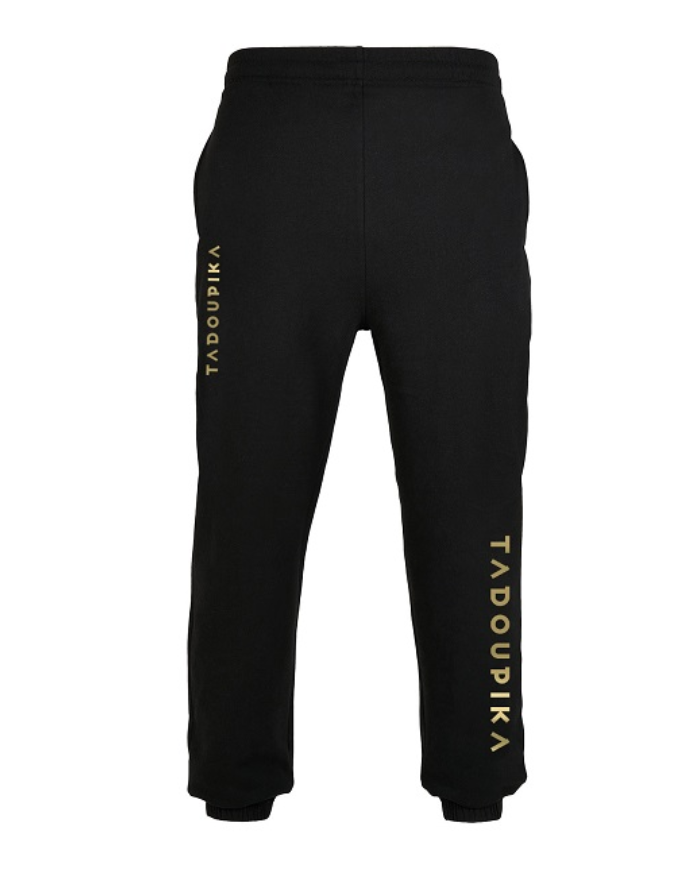 Jogging noir avec logos asymétriques Jogging noir avec logos asymétriques