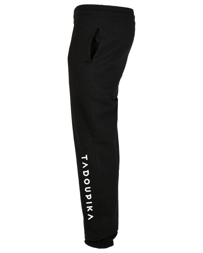 Jogging noir avec logos asymétriques blancs Jogging noir avec logos asymétriques blancs