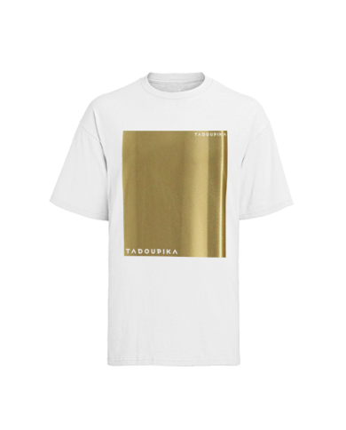 T-shirt blanc logo doré T-shirt blanc logo doré
