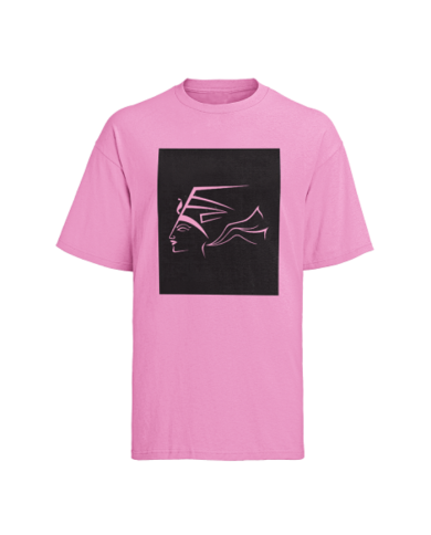 T-shirt rose logo noir T-shirt rose logo noir