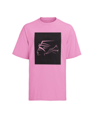 T-shirt rose logo noir T-shirt rose logo noir