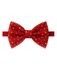 Nœud papillon rouge doré enfant