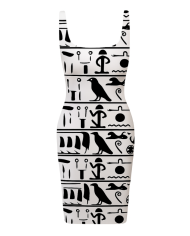 Robe Hiéroglyphes Monochrome - Tadoupika Paris