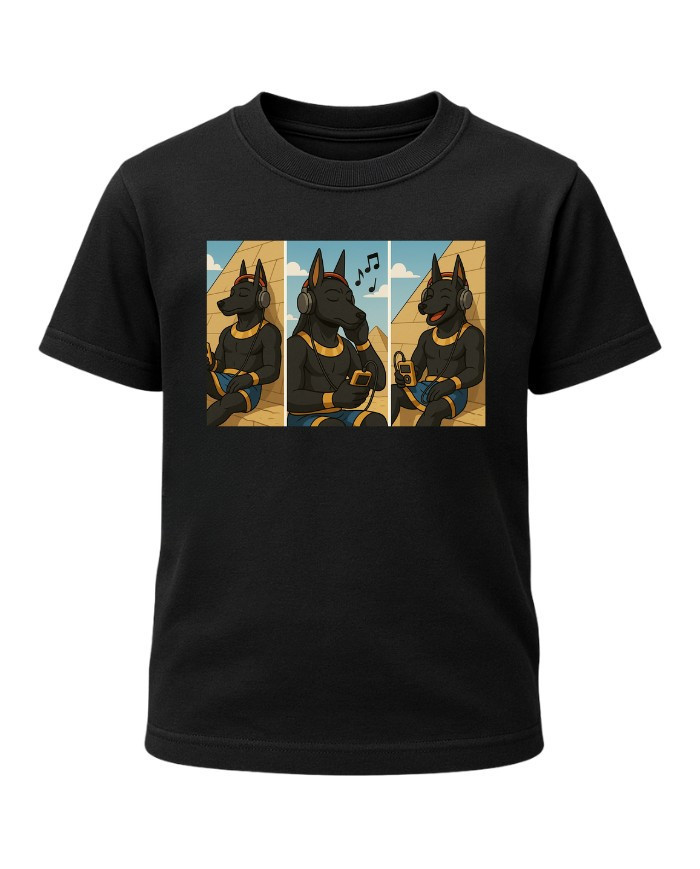 T-shirt noir Anubis music mood