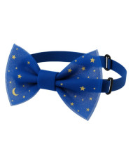 Nœud papillon bleu roi doré enfant