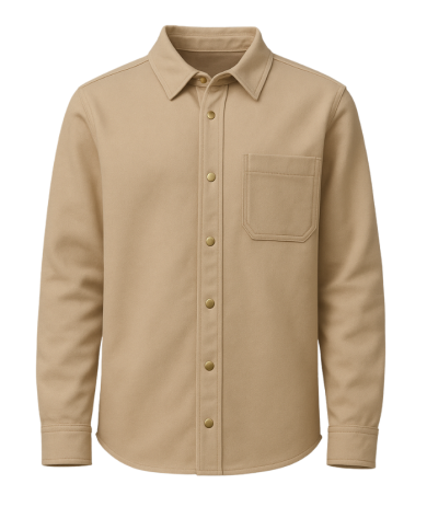 Chemise-Sweat Gizeh beige sable | Tadoupika – Vêtement made in France