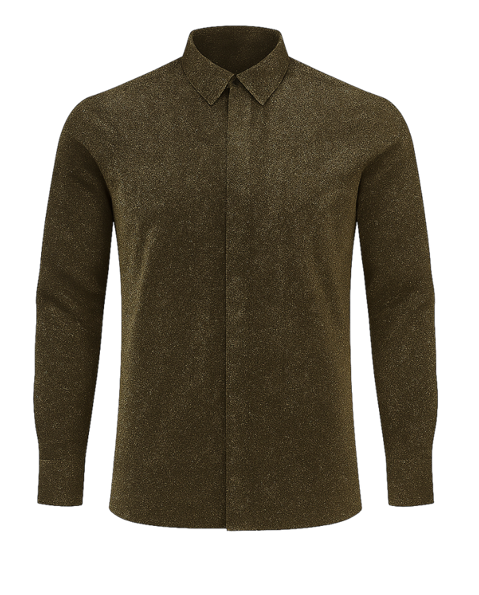 Chemise en lurex à manches longues - Hathor