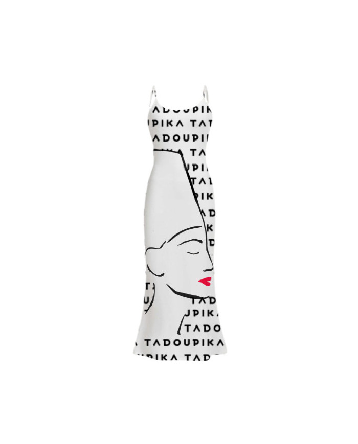 Robe blanche Néfertiti Robe blanche Néfertiti