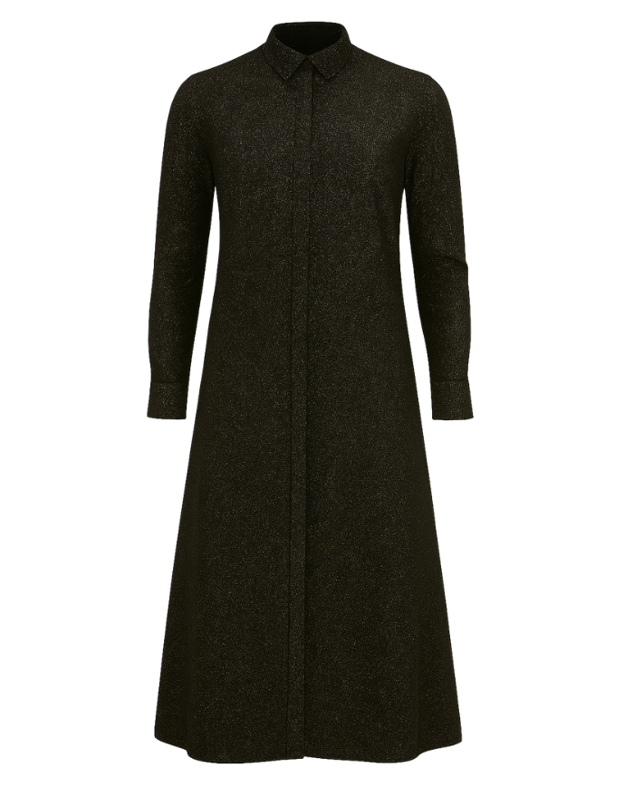 Robe chemise en lurex - Hathor