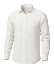Chemise en lin blanc O’RÂ – pureté, confort et légèreté