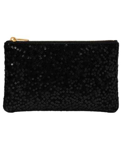 Pochette à sequins noirs  - Hathor