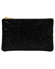 Pochette à sequins noirs  - Hathor