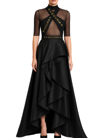 Robe sportswear noire Tadoupika