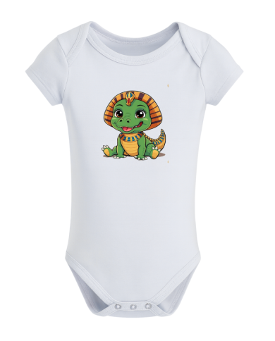 Body layette Mignon petit Sobek- fabriqué en France - Coton biologique - Tadoupika