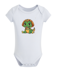 Body layette Mignon petit Sobek- fabriqué en France - Coton biologique - Tadoupika