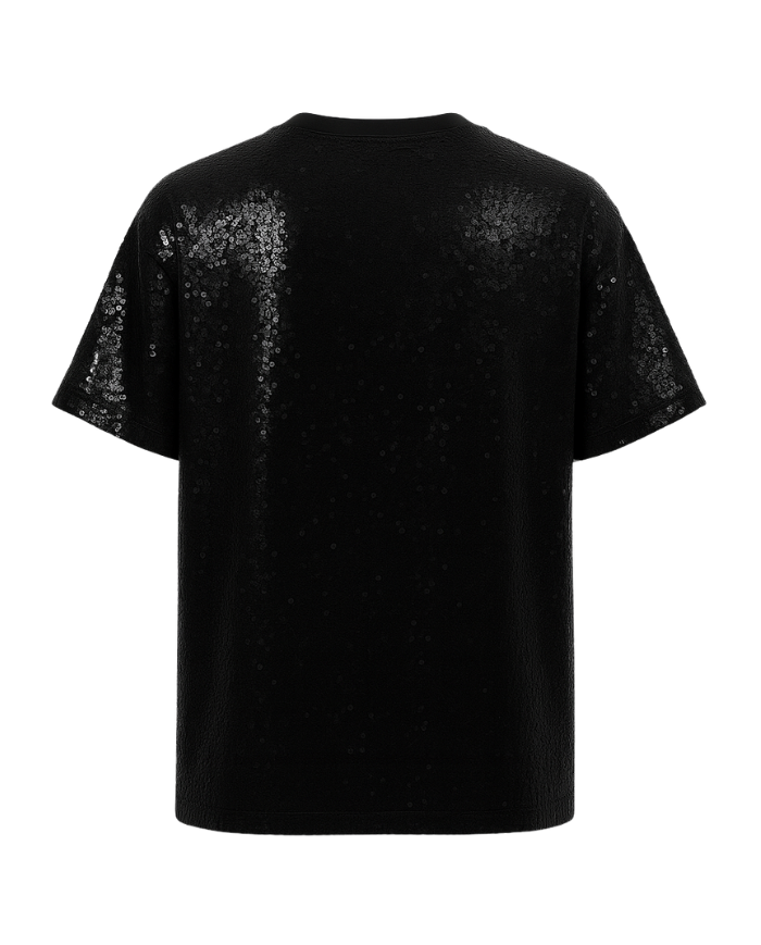 T-shirt oversize à sequins – Unisexe t-shirt ou en robe | Tadoupika
