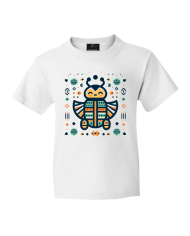 T-shirt blanc Petit Scarabée 100% coton - Fabriqué en France - Tadoupika
