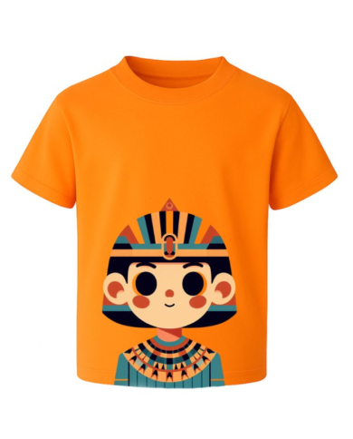 T-shirt orange  Jeune Pharaon