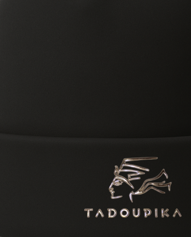 Bonnet sweat noir  en coton biologique - Conçu à Paris -  Tadoupika