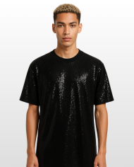 T-shirt oversize à sequins – Unisexe t-shirt ou en robe | Tadoupika