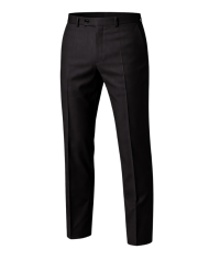 Pantalon de costume homme coupe droite  bouton asymétrique – Tissu effet laine OEKO-TEX®