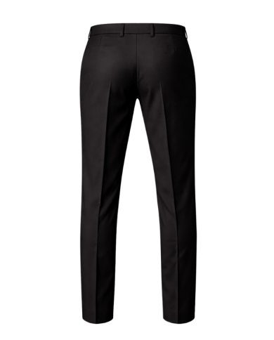 Pantalon de costume homme coupe droite  bouton asymétrique – Tissu effet laine OEKO-TEX®