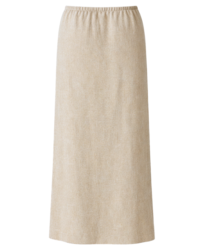 Jupe longue fendue en lin - Made in France