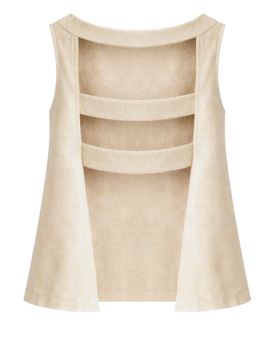 Top dos nu lin d - Fabriqué à Paris - Tadoupika