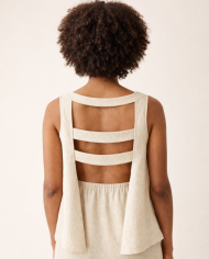 Top dos nu lin d - Fabriqué à Paris - Tadoupika