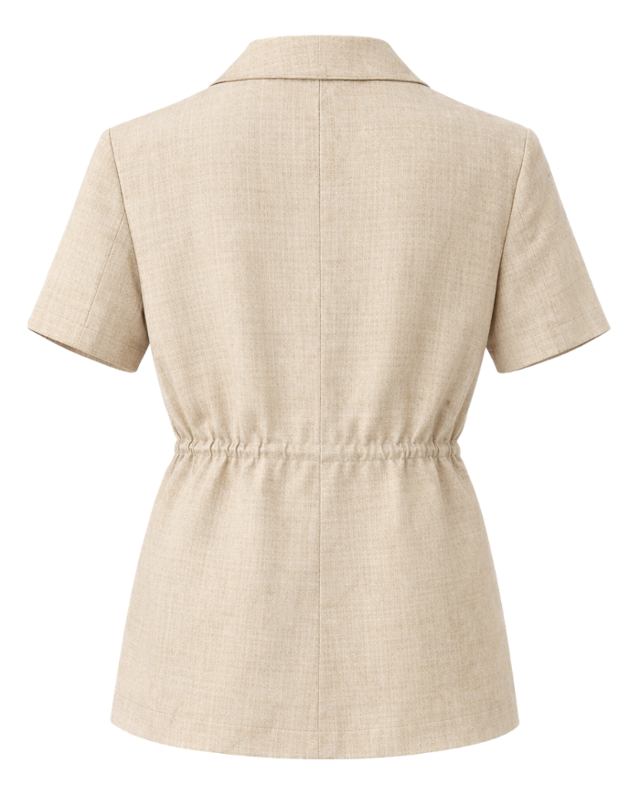 Veste homme en lin beige | Tadoupika