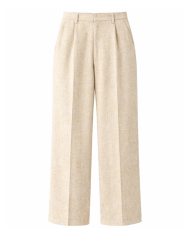 Pantalon homme en lin coupe droite large | Tadoupika