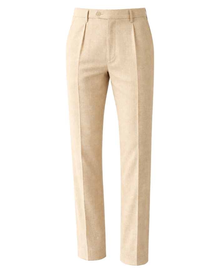 Pantalon homme en lin coupe ajustée | Tadoupika