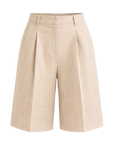 Bermuda en lin femme fabriqué à Paris – Collection Nil | Tadoupika