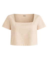 Top court en lin - Collection Nil- Fabriqué à Paris - Tadoupika