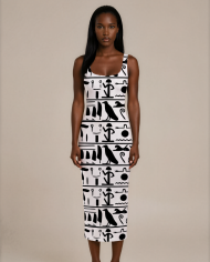 Robe Hiéroglyphes Monochrome - Tadoupika Paris