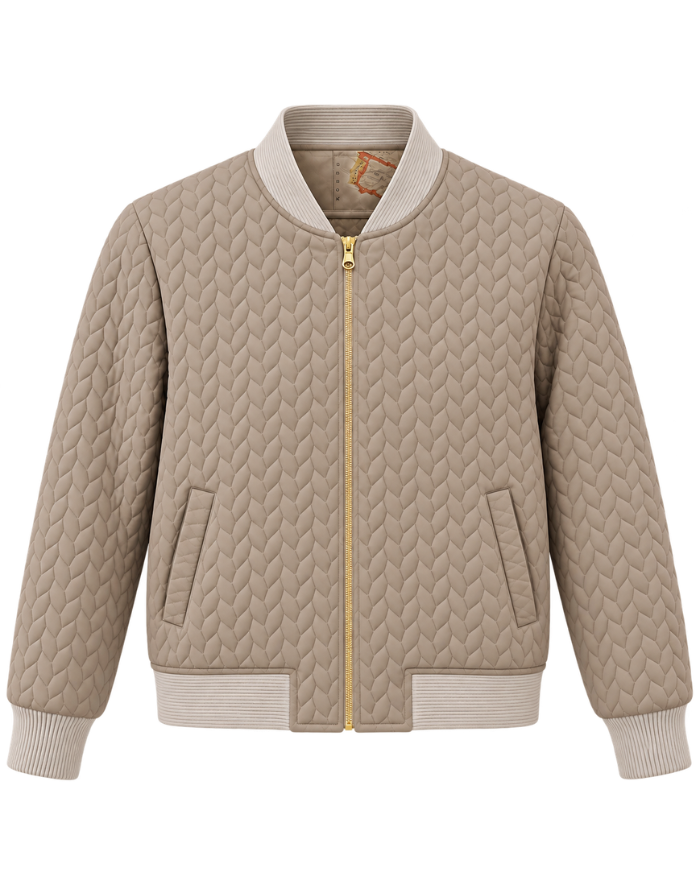 Veste Bomber beige Réversible Maât | Tadoupika