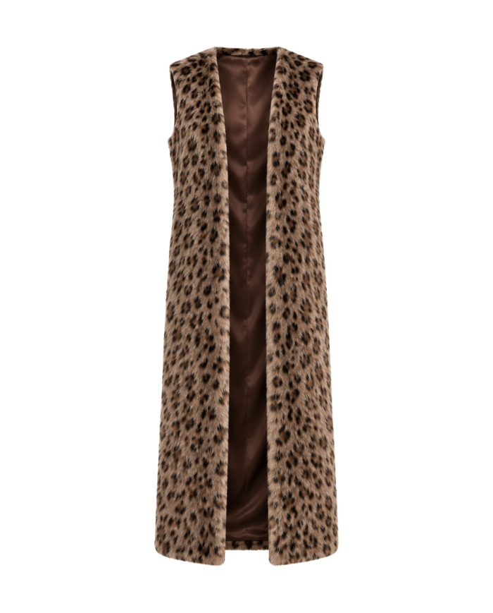 Gilet fausse fourrue sans manches - Mafdet