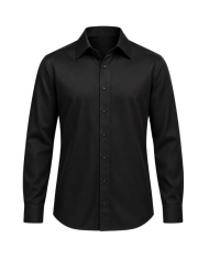 Chemise noire homme tencel made in France