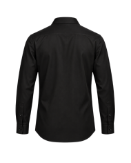 Vue de dos chemise noire Tencel
