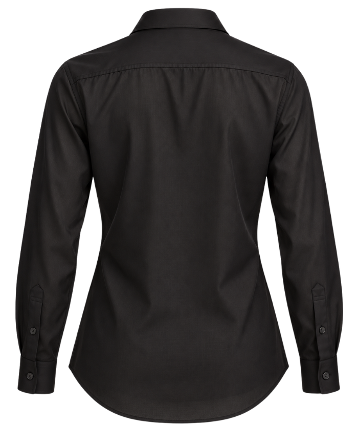 Chemisier noir femme en TENCEL - Tadoupika  fabriqué à Paris