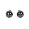 boucles d'oreilles perles noires face