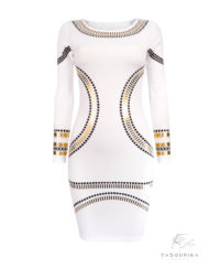 robe kim kardashian blanche face avant
