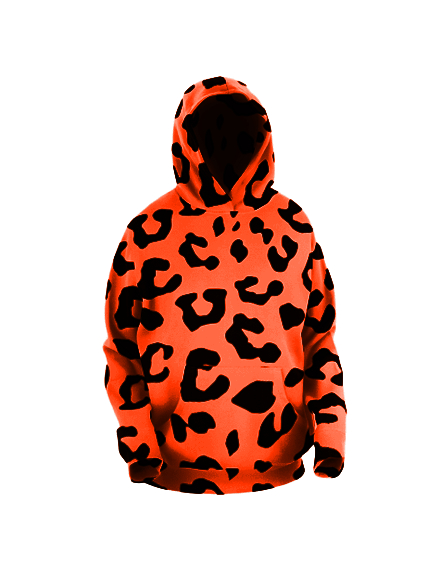 Pull orange a clearance capuche