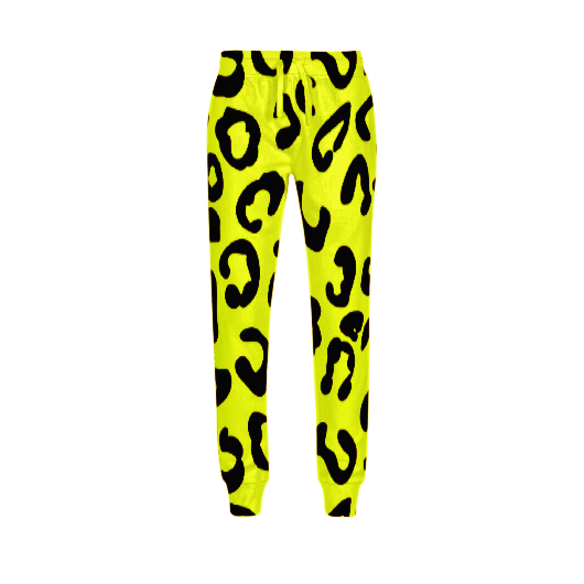 Jogging imprim l opard fond fluo Sportswear marque fran aise