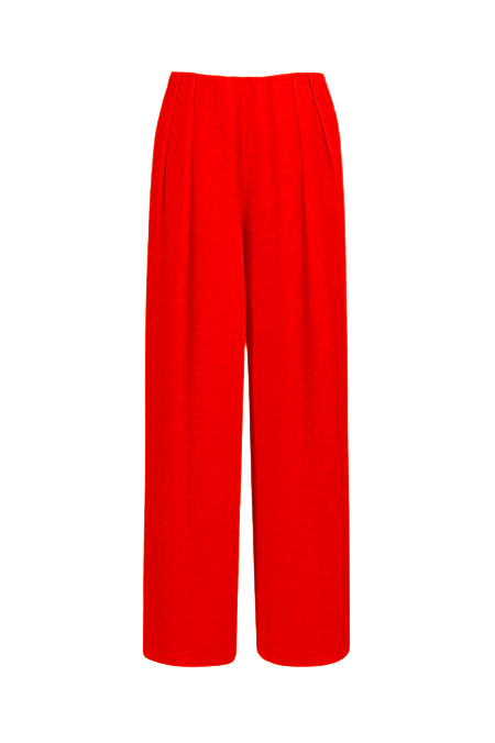 Pantalon classique rouge coupe droite Tadoupika