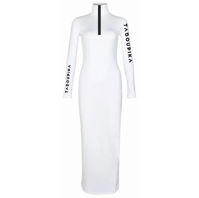 Robe longue blanche sportswear Tadoupika Tadoupika